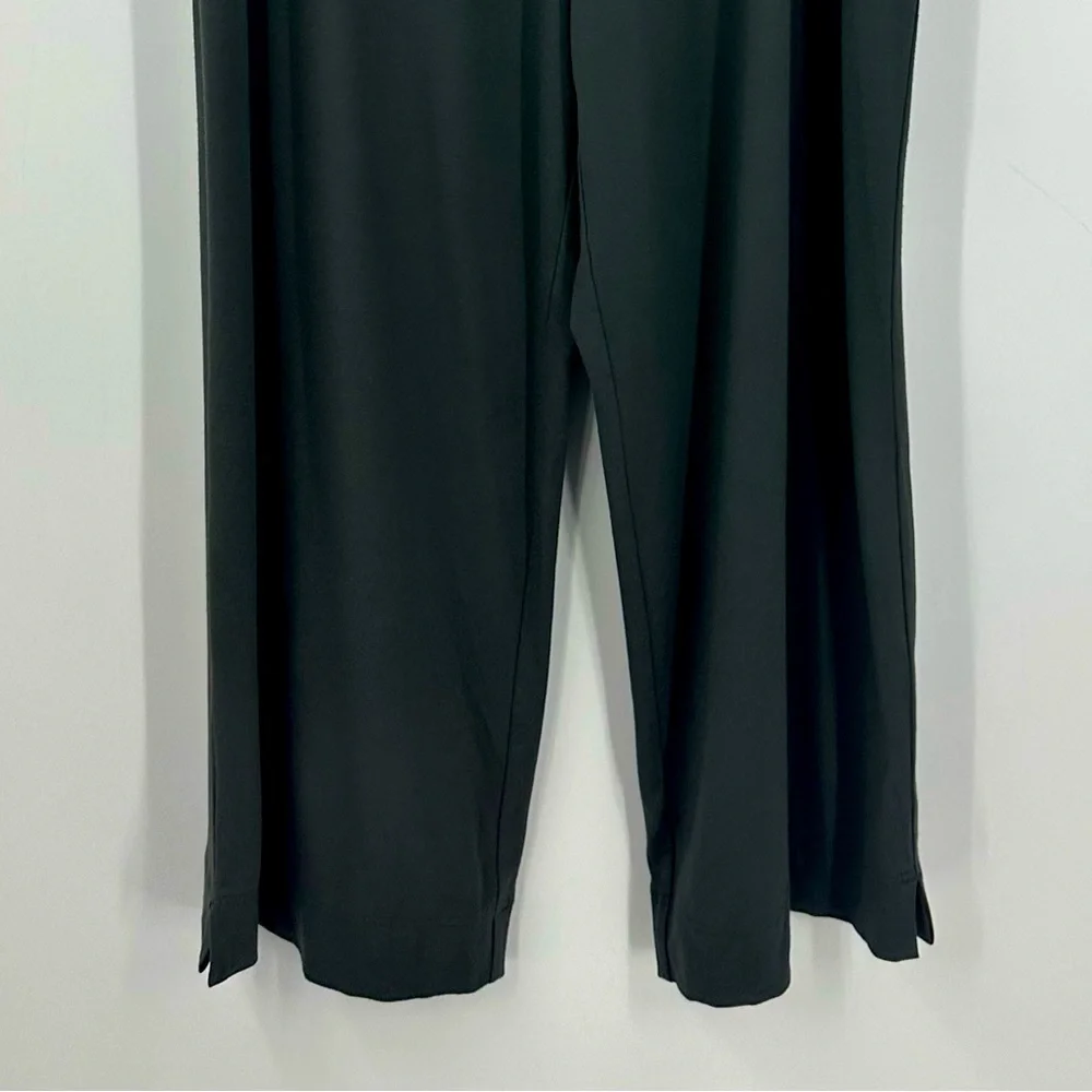 J Jill Lounge Pants Stretch Roll Down Waist Gray Pink Print Womens Large - Picture 7 of 8